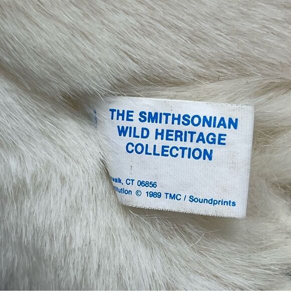 1989 Smithsonian Wild Heritage Collection Plush 8” Polar Bear - Picture 8 of 9